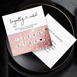 Loyalty 10 Nails Lashes Glitter Vierkante Visitekaartje