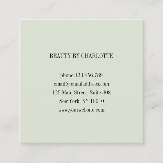 Loyalty 10 Nails Lashes Visitekaartje Quadratische (Voorkant)