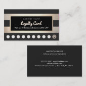 Loyalty 10 Punch Gold en Black Stripes van klant (Voorkant / Achterkant)