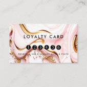 Loyalty 5 Nails Lashes Beauty Glitter Gold Visitekaartje (Voorkant)