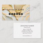 Loyalty 5 Nails Lashes Beauty Glitter Gold Visitekaartje (Voorkant / Achterkant)