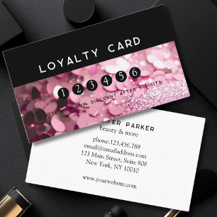 Loyalty 5 Nails Lashes Beauty Glitter Visitekaartje