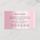 Loyalty 5 Nails Lashes Beauty Visitekaartje (Achterkant)