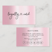 Loyalty 5 Nails Lashes Beauty Visitekaartje (Voorkant / Achterkant)
