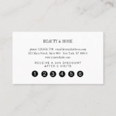 Loyalty 5 Nails Lashes Beauty Visitekaartje (Achterkant)