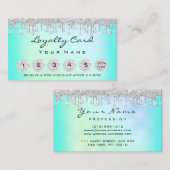 Loyalty 6 Makeup Estheticien Eyelash Diamond Mint Visitekaartje (Voorkant / Achterkant)