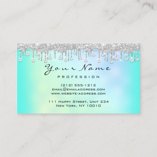 Loyalty 6 Makeup Estheticien Eyelash Diamond Mint Visitekaartje (Achterkant)