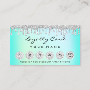 Loyalty 6 Makeup Estheticien Eyelash Diamond Mint Visitekaartje
