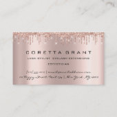 Loyalty 6 Makeup estheticien Eyelash Roos Drift Visitekaartje (Achterkant)