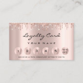 Loyalty 6 Makeup estheticien Eyelash Roos Drift Visitekaartje (Voorkant)