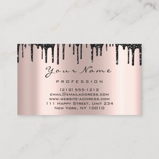 Loyalty 6 Makeup Glam Makeup Eyelash Extension Visitekaartje (Achterkant)