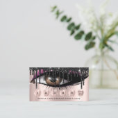 Loyalty 6 Makeup Glam Makeup Eyelash Extension Visitekaartje (Staand voorkant)