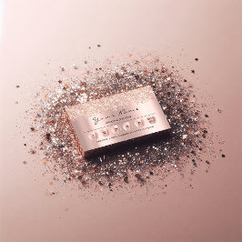 Loyalty 6 Makeup Hairdresser Eyelash Roos Glitter Visitekaartje