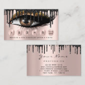 Loyalty 6 Makeup Makeup Eyelash Drift Black Gold Visitekaartje (Voorkant / Achterkant)