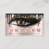 Loyalty 6 Makeup Makeup Eyelash Drift Black Gold Visitekaartje (Voorkant)