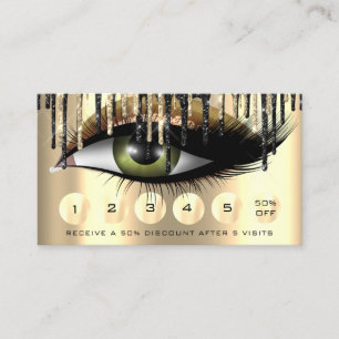 Loyalty 6 Makeup Makeup Eyelash Extension Gold Visitekaartje
