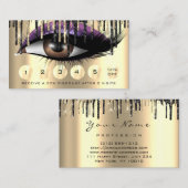 Loyalty 6 Makeup Makeup Eyelash Extension Paars Visitekaartje (Voorkant / Achterkant)