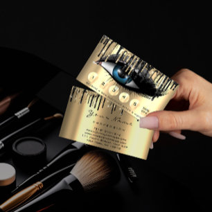 Loyalty 6 Makeup Makeup Eyelash Gold Grey Drives Visitekaartje
