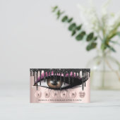 Loyalty 6 Makeup roze Makeup Eyelash Extension Visitekaartje (Staand voorkant)
