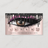 Loyalty 6 Makeup roze Makeup Eyelash Extension Visitekaartje (Voorkant)