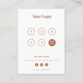 Loyalty Abstract pastel Visitekaartje (Achterkant)