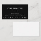 Loyalty Black Coffee Punch Card (Voorkant / Achterkant)
