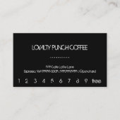 Loyalty Black Coffee Punch Card (Voorkant)