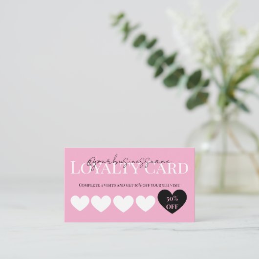 Loyalty Business Card Visitekaartje (Staand voorkant)