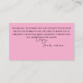 Loyalty Business Card Visitekaartje (Achterkant)