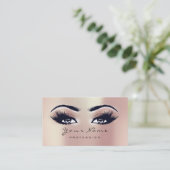Loyalty Card 10 Makeup Lashes Extension Roos Gold (Staand voorkant)
