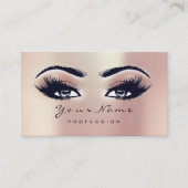 Loyalty Card 10 Makeup Lashes Extension Roos Gold (Voorkant)