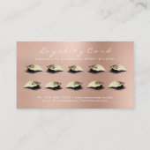 Loyalty Card 10 Makeup Lashes Extension Roos Gold (Achterkant)