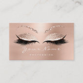 Loyalty Card 10 Makeup Lashes Extension Roos White (Voorkant)