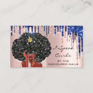  Loyalty Card 10 Punch Curly Hair Drips Roos Visitekaartje