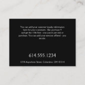 Loyalty Card 2 : Celtic Shamrock Design 2 (Achterkant)