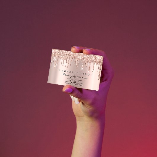 Loyalty Card 6 Punch Makeup Artist Heart Roos Drip