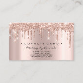 Loyalty Card 6 Punch Makeup Artist Heart Roos Drip (Voorkant)