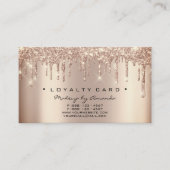 Loyalty Card 6 Punch Makeup Artist Heart Roos Drip (Voorkant)