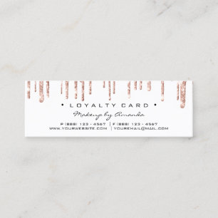 Loyalty Card 6 Punch Makeup Beauty Heart Roos Whit