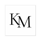 Loyalty Card Business Initials Monogram Logo Zelfinktende Stempel (Design)
