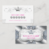 Loyalty Card Diamonds Glitter Crown (Voorkant / Achterkant)