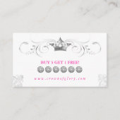 Loyalty Card Diamonds Glitter Crown (Voorkant)