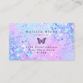 Loyalty card lavendel vlinder visitekaartje (Achterkant)