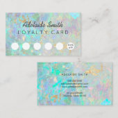 Loyalty Card Pastel Kleuren Opal Visitekaartje (Voorkant / Achterkant)