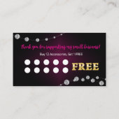 Loyalty Card - Rewards Card Paparazzi Consultant Visitekaartje (Achterkant)