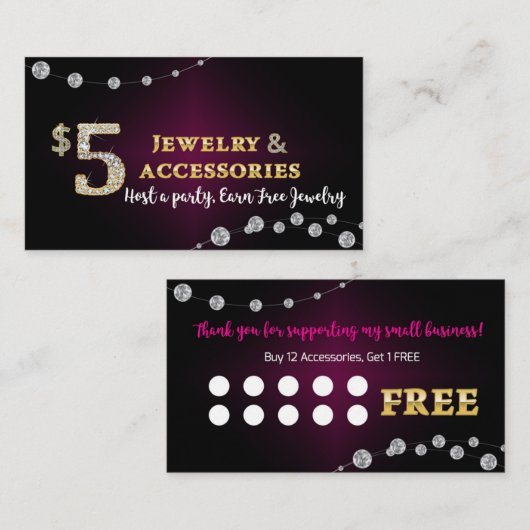 Loyalty Card - Rewards Card Paparazzi Consultant Visitekaartje (Voorkant / Achterkant)