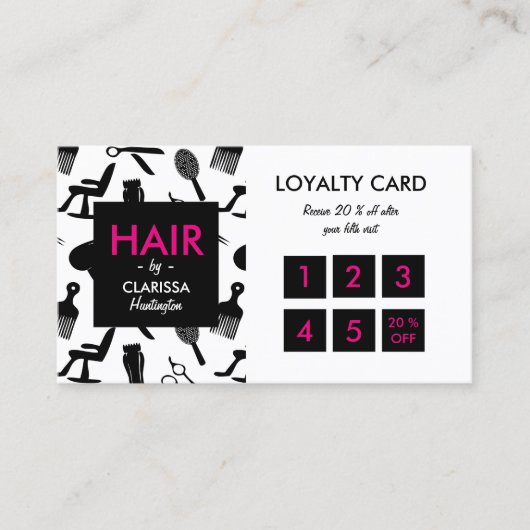 Loyalty Chic Hair Stylist-kaart (Voorkant)