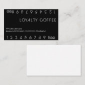 Loyalty Coffee Double Punch Card (Voorkant / Achterkant)