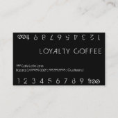 Loyalty Coffee Double Punch Card (Voorkant)