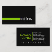 Loyalty Coffee Plain Black Modern Sheen Green (Voorkant / Achterkant)